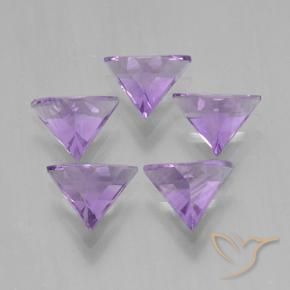 Gemas de Amatista Violeta medio natural de 2.63 ct, Trillón, VS
