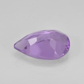 Amatista Violeta medio natural de 1.48 ct, En forma de pera, VVS-VS