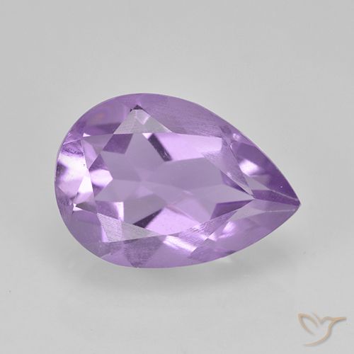 1.74ct Natural Violeta medio Amatista, En forma de pera, VVS-VS