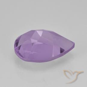 Amatista Violeta medio natural de 1.74 ct, En forma de pera, VVS-VS