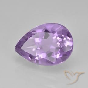 Amatista Violeta medio natural de 1.95 ct, En forma de pera, VVS-VS