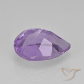 Amatista Violeta medio natural de 1.95 ct, En forma de pera, VVS-VS