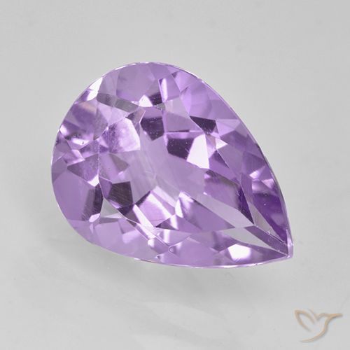 2.17ct Natural Violeta medio Amatista, En forma de pera, VVS-VS
