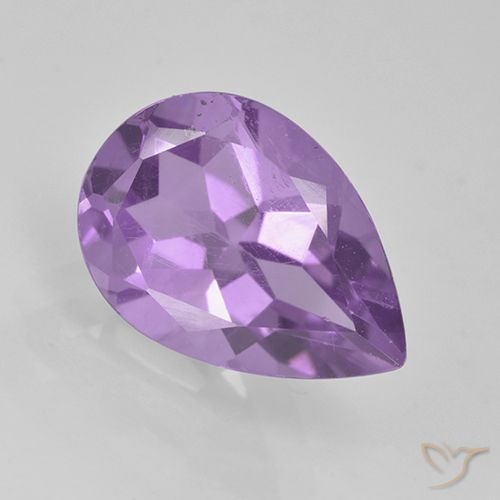 1.96ct Natural Violeta medio Amatista, En forma de pera, VVS-VS