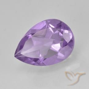 Amatista Violeta rosado natural de 1.87 ct, En forma de pera, VVS-VS