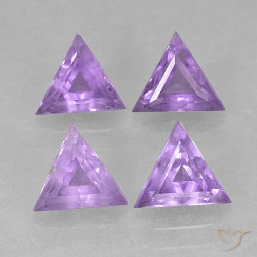 2.25ctw Natural Violeta medio Amatista, Trillón, VS