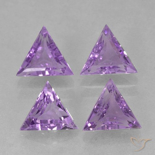 2.46ctw Natural Violeta medio Amatista, Trillón, VS