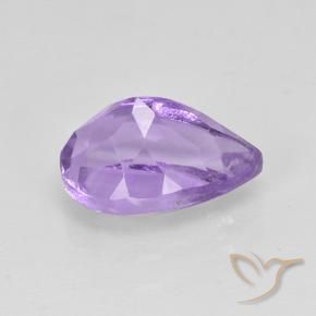Amatista tono violeta intenso natural de 2,04 ct, en forma de pera, VVS-VS