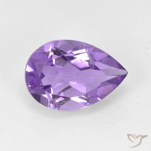 1.68ct Natural Violeta medio Amatista, En forma de pera, VS