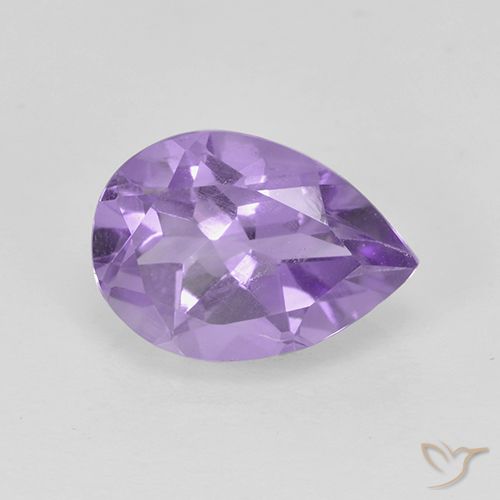 1.67ct Natural Violeta medio Amatista, En forma de pera, VS