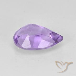 Amatista Violeta medio natural de 1.78 ct, En forma de pera, VVS-VS