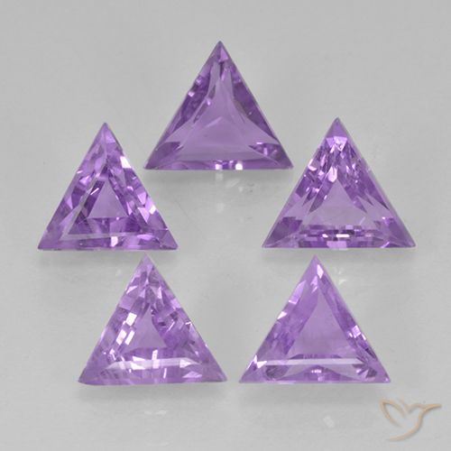2.92ctw Natural Violeta medio Amatista, Trillón, VS