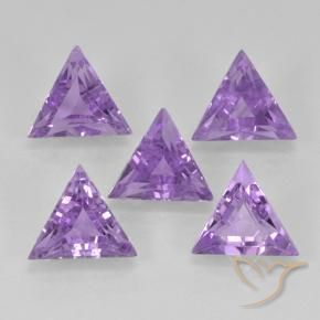 Gemas de Amatista Violeta iris natural de 2.78 ct, Trillón, VS