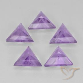 Gemas de Amatista Violeta iris natural de 2.78 ct, Trillón, VS
