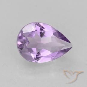 Amatista Violeta medio natural de 1.71 ct, En forma de pera, VVS-VS