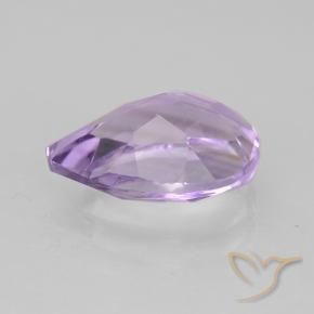 Amatista Violeta medio natural de 1.71 ct, En forma de pera, VVS-VS