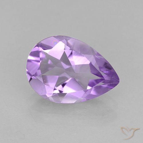 1.59ct Natural Violeta medio Amatista, En forma de pera, VVS-VS