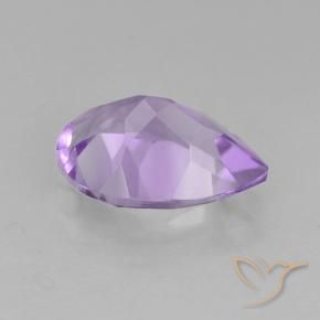 Amatista Violeta medio natural de 1.59 ct, En forma de pera, VVS-VS