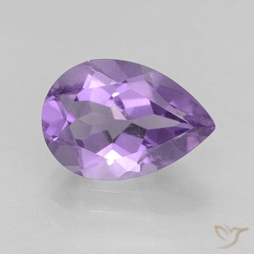 1.79ct Natural Violeta medio Amatista, En forma de pera, VS