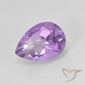 Amatista Violeta medio natural de 1.99 ct, En forma de pera, VVS-VS