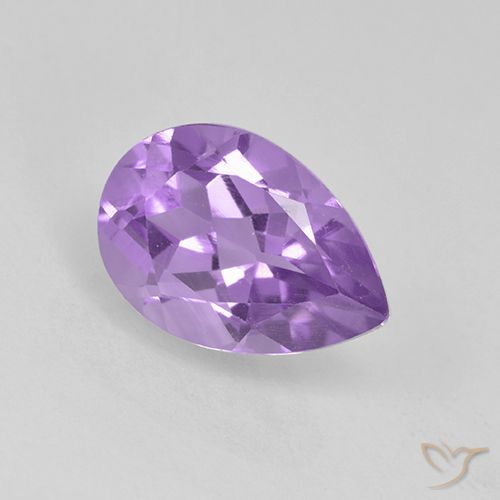 1.90ct Natural Violeta medio Amatista, En forma de pera, VVS-VS