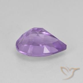 Amatista Violeta medio natural de 1.90 ct, En forma de pera, VVS-VS