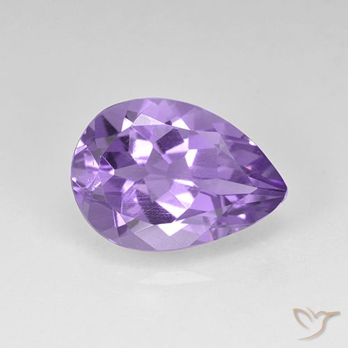 4.58ct Natural Violeta medio Amatista, En forma de pera, VVS-VS