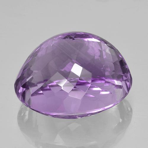 Amatista Violeta púrpura intenso natural de 42.34 ct, Corte Óvalo, VVS