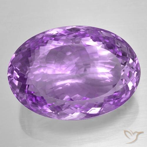 52.67ct Natural Violeta rosado Amatista, Ovalada, IF