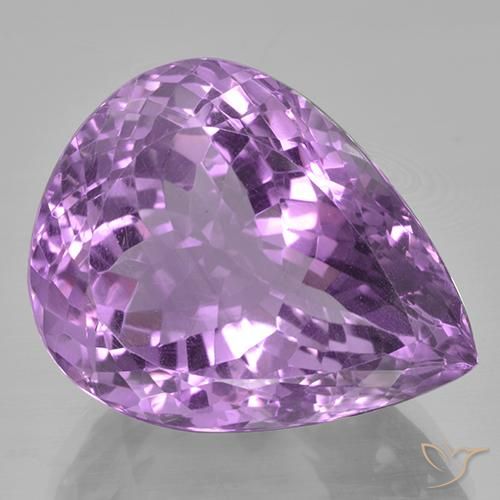 41.21ct Natural Violeta rosado Amatista, En forma de pera, VVS