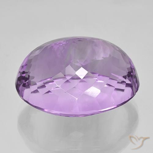 Amatista Violeta rosado natural de 52.93 ct, Ovalada, IF