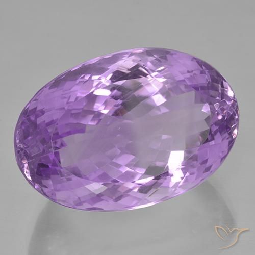 Amatista Violeta púrpura natural de 44.27 ct, Ovalada, IF