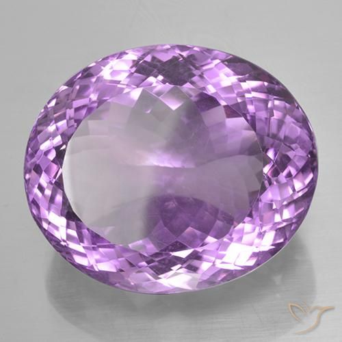 Amatista Violeta púrpura natural de 44.98 ct, Ovalada, VVS