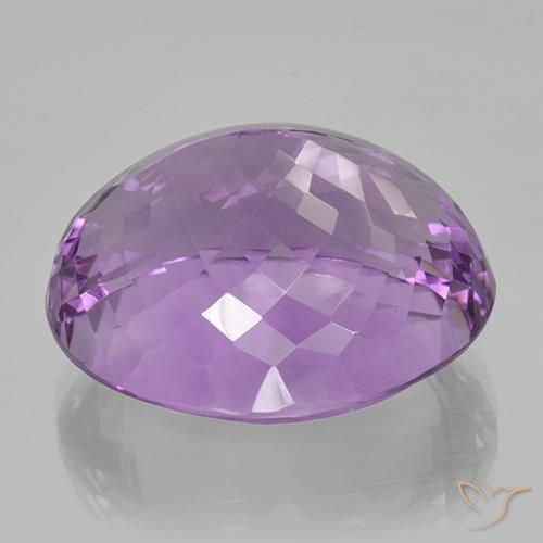 Amatista Violeta púrpura natural de 44.98 ct, Ovalada, VVS