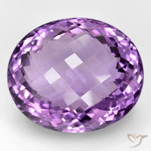52.00ct Natural Violeta púrpura oscuro medio Amatista, Ovalada, IF