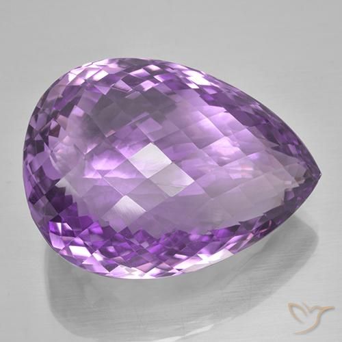 Amatista Violeta púrpura medio natural de 53.48 ct, En forma de pera, IF
