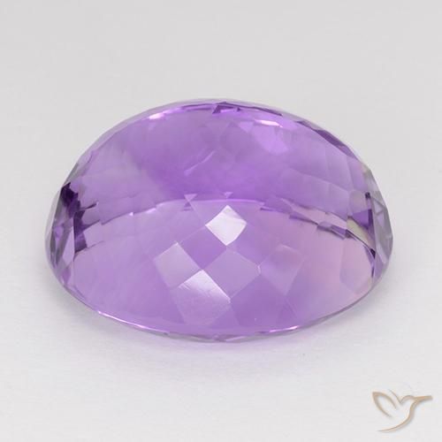 Amatista Violeta púrpura natural de 26.88 ct, Ovalada, IF