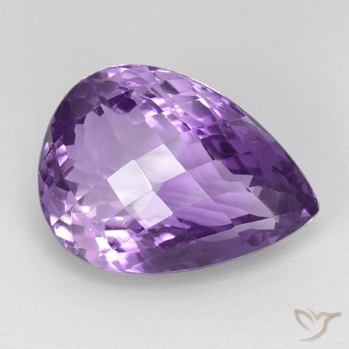 24.43ct Natural Violeta púrpura Amatista, En forma de pera, VVS
