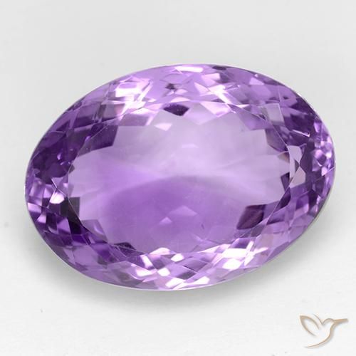 28.16ct Natural Violeta púrpura Amatista, Ovalada, IF
