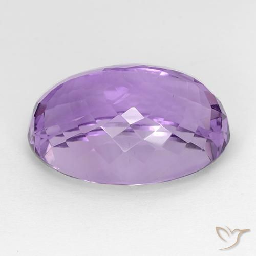 Amatista Violeta púrpura natural de 28.16 ct, Ovalada, IF