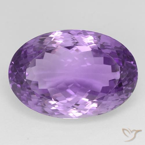 33.30ct Natural Violeta púrpura oscuro medio Amatista, Ovalada, IF