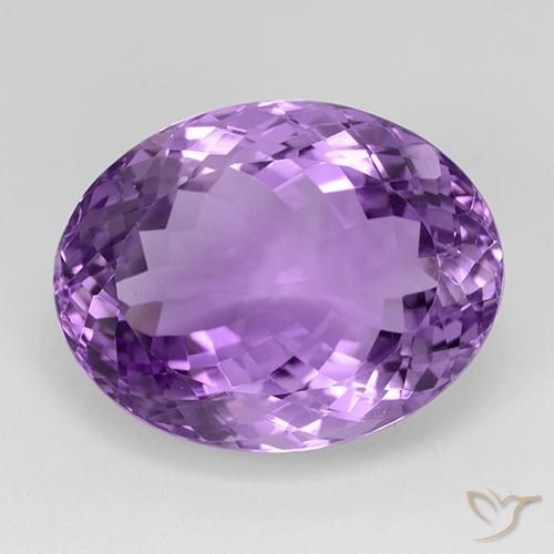 29.02ct Natural Violeta púrpura intenso Amatista, Ovalada, IF