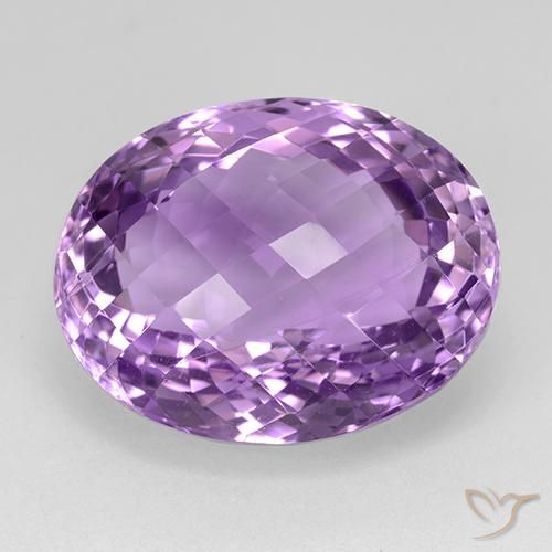 26.60ct Natural Violeta rosado Amatista, Ovalada, VVS