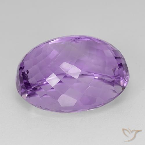 Amatista Violeta púrpura natural de 33.65 ct, Ovalada, VVS