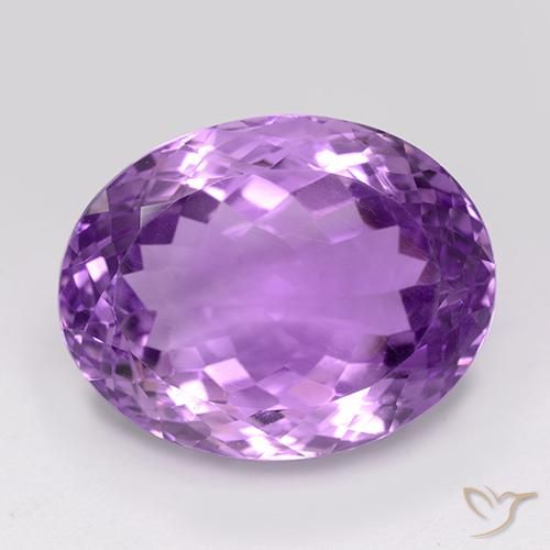 25.76ct Natural Violeta rosado Amatista, Ovalada, VVS