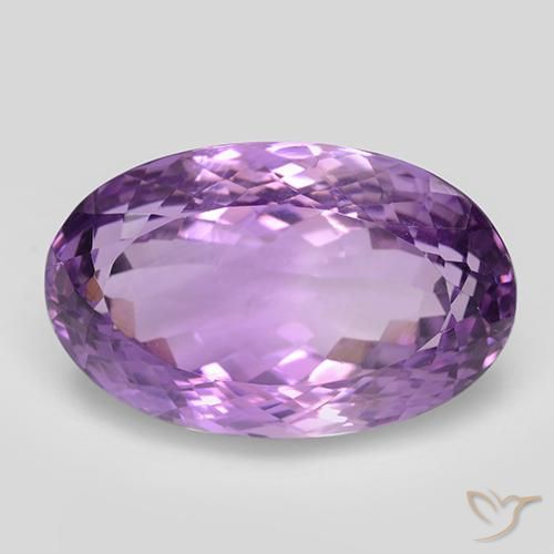 26.39ct Natural Violeta púrpura medio Amatista, Ovalada, VVS