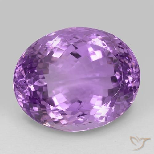 29.78ct Natural Violeta púrpura medio Amatista, Ovalada, VVS