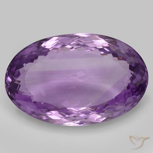 33.63ct Natural Violeta medio Amatista, Ovalada, IF