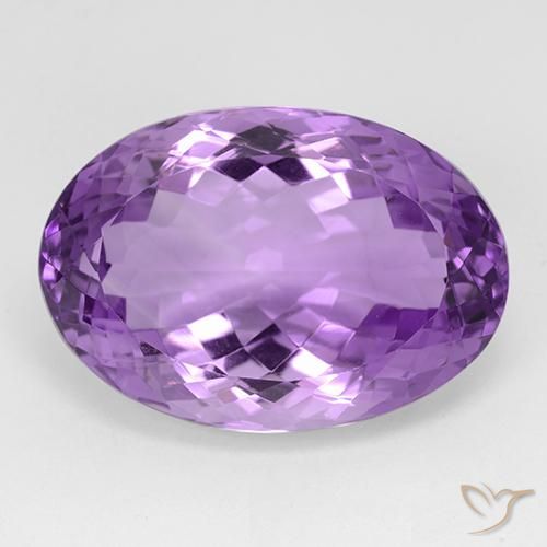 29.48ct Natural Violeta púrpura Amatista, Ovalada, VVS