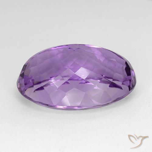 Amatista Violeta púrpura natural de 29.48 ct, Ovalada, VVS